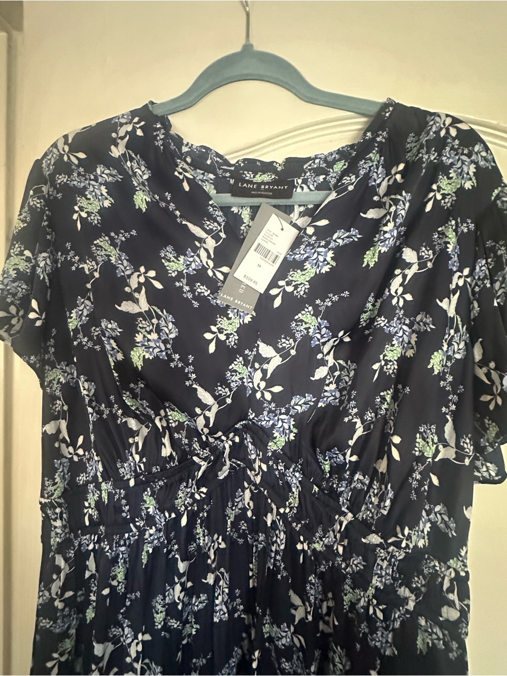 Lane Bryant Navy Blue Floral dress